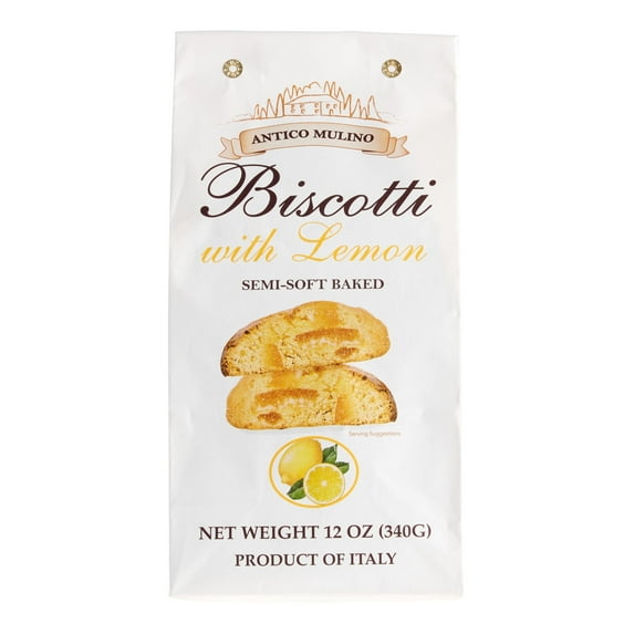 Borgo de' Medici Antico Mulino Lemon Biscotti 12 oz Pack of 3
