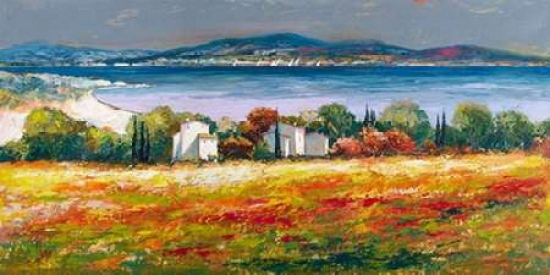 Borgo mediterraneo Canvas Art - Luigi Florio (10 x 20)