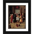 thumbnail image 1 of Borgona Juan de 14x18 Black Ornate Wood Framed with Double Matting Museum Art Print Titled - The Presentation of Christ, 1 of 4