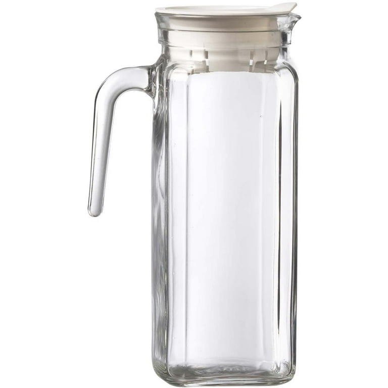 Trudeau Quadro Linea Glass Pitcher with Lid (Clear)