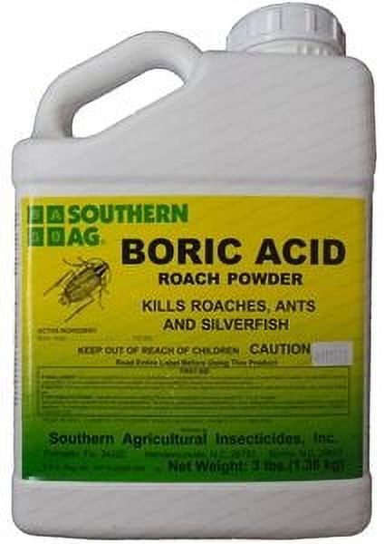 Boric Acid Cockroach Powder - 3 lb Bottle by Southern Ag - Walmart.com