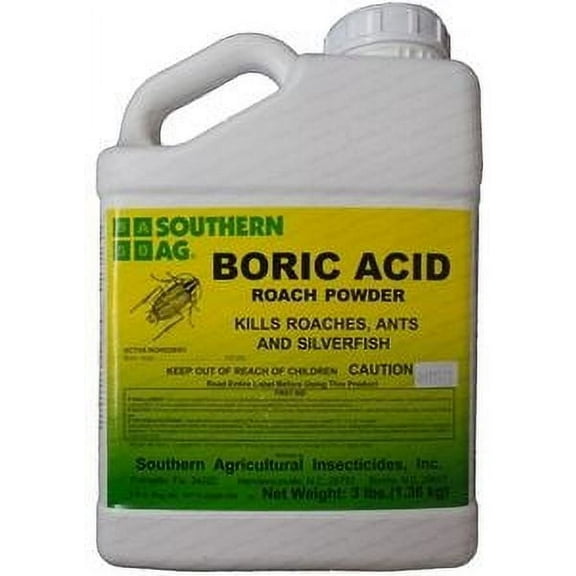 Boric Acid Cockroach Powder - 3 lb Bottle by Southern Ag