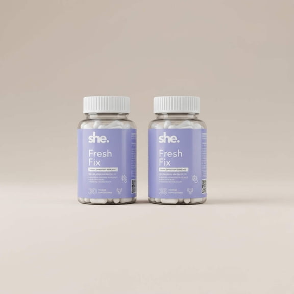 Boric Acid Vaginal Suppository for pH Balance & Odor Control | She. Fresh Fix
