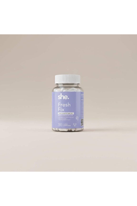 Boric Acid Vaginal Suppository for pH Balance & Odor Control | She. Fresh Fix
