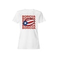 thumbnail image 1 of Boricua Football Pride Graphic Women's T-shirt, 1 of 3