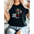 thumbnail image 1 of T - shirt with a cartoon frog character, Puerto Rico flag, and “DeBi TiRAR Más FOToS” text, a fun Puerto Rico - themed wear, 1 of 6