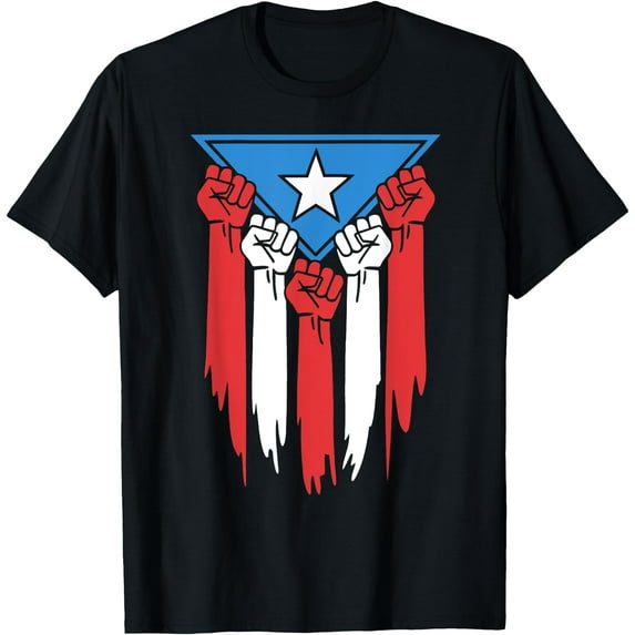 Boricua Puerto Rico PR Flag Puerto Rican Fist Hand Heritage T-Shirt Shirts