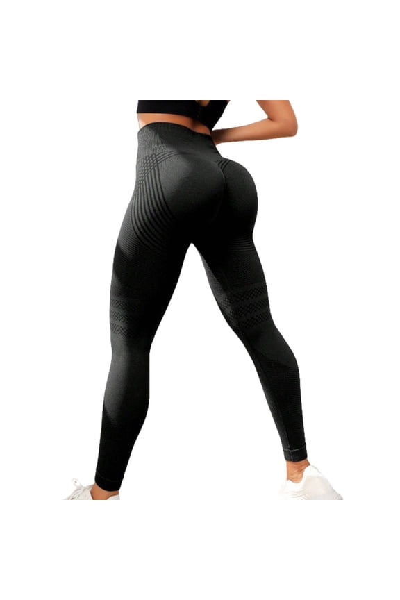 3D Anti Cellulite Leggings for Women, Booty Lifting Textured Textured Fabric and Tummy Control for Yoga Session