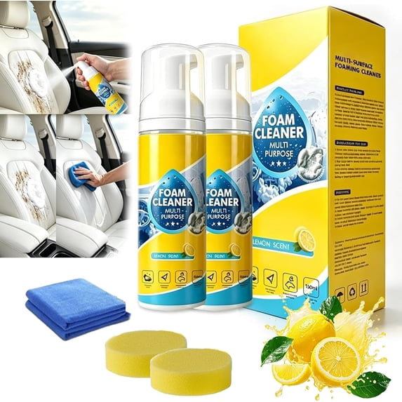 Borikise 4-In-1 Multi-Enzyme Foam Cleaner Deep Cleaning Spray for Car ...