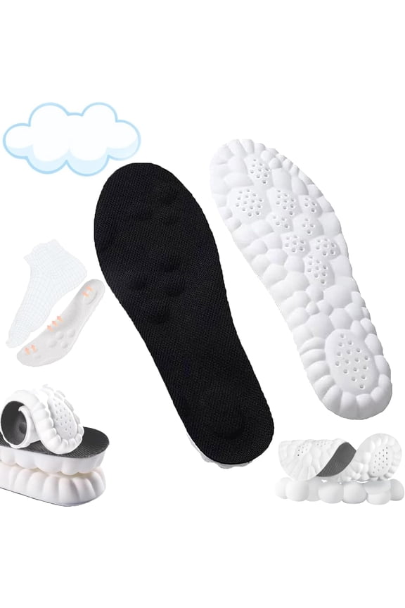 4D Shoe Cloud Insoles for Men Women  Ultra-Soft, Acupoint Massage Insoles for Foot & Joint Support, Ideal for Sports & Daily Comfort