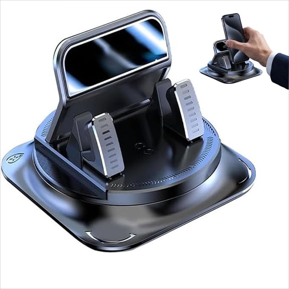 Borikise Car Phone Holder 360 Degree Rotation, Anti-Slip Dashboard Mount for Hands-Free Navigation, Fits Most Cars, SUVs & Trucks