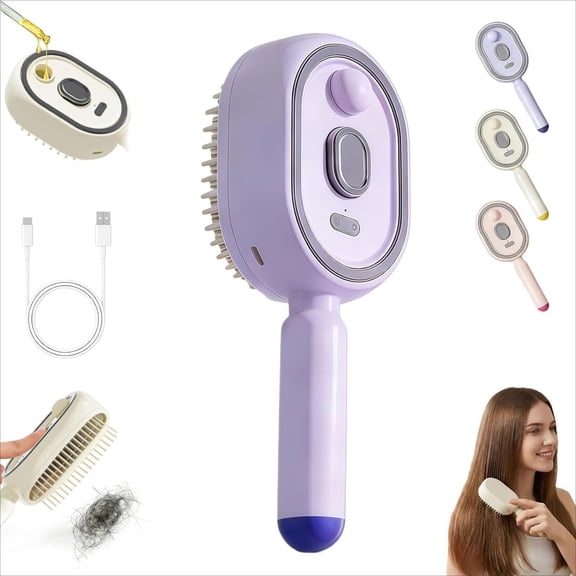 Borikise Electric Spray Air Cushion Massage Comb, Gentle Scalp Relaxing Massager, Perfect for Travel and Office Use