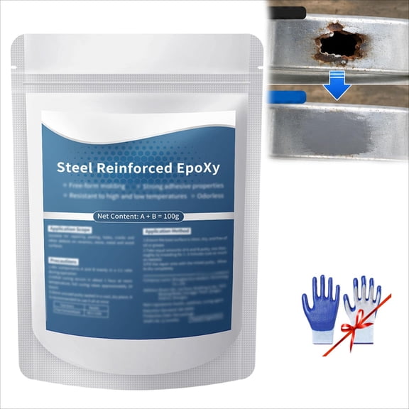 Borikise High-Strength Multi-Purpose Repair Putty, Heat Resistant Waterproof Universal Glue for Fixing PVC Pipe Leaks and Broken Plastics