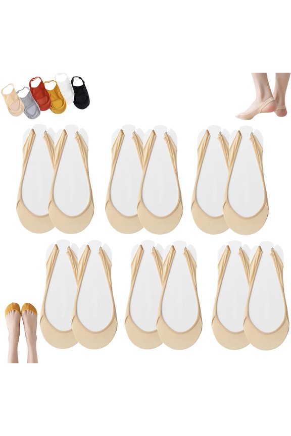 Ice Silk Invisible Liners, Women's Ultra-Thin No Show Breathable Anti-Slip Socks, for Daily Walking & Casual