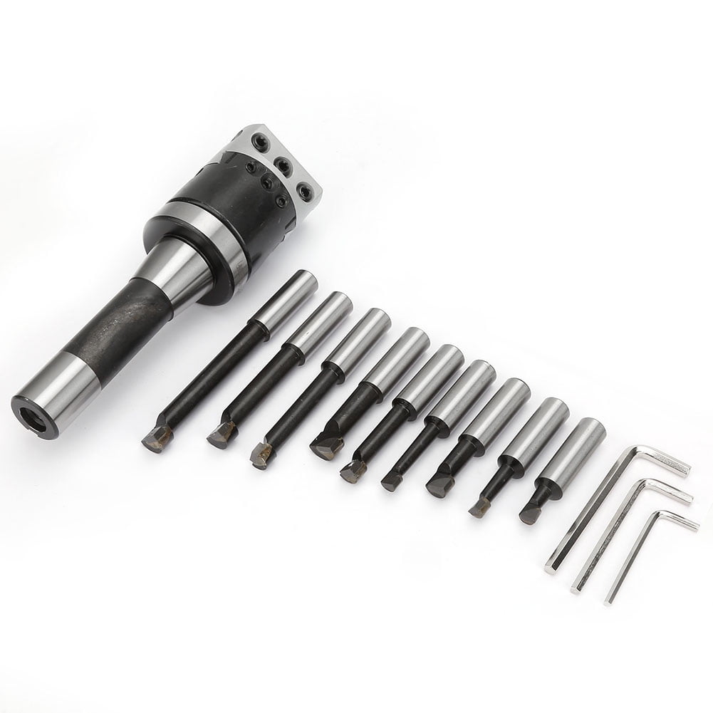 Boring Head Boring Bar R8 Boring Set 13 Pcs Carbon Steel English R8