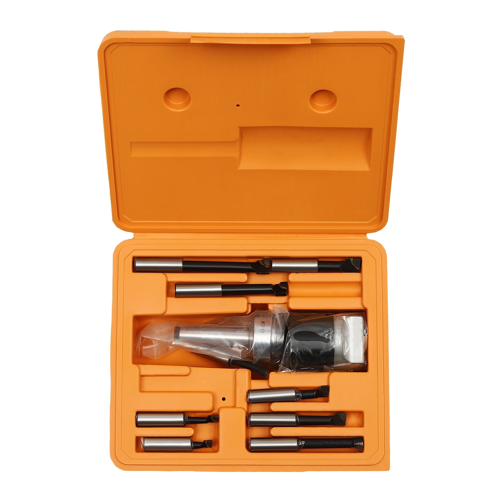 Produktbild von CNC Bohrwerkzeug MT2-M10 Bohrkopf + F1-12 Ausdrehkopf 50mm + 12mm Bohrstange Set Mit Koffer - Für Drehmaschinen & Fräsmaschinen Bohrfutter Für Akkuschrauber
