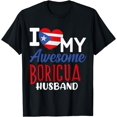 thumbnail image 1 of Boriqua Puerto Rican Wife I Love My Awesome Boricua Husband T-Shirt, 1 of 4