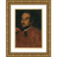 thumbnail image 1 of Boris Grigoriev 14x18 Gold Ornate Wood Frame and Double Matted Museum Art Print Titled - Portrait of an Actor Said to Be Nikolai Alexandrov (1923), 1 of 4