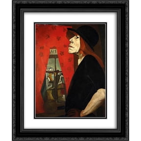 Boris Grigoriev 2x Matted 20x24 Black Ornate Framed Art Print 'The Harlot of Marseilles'
