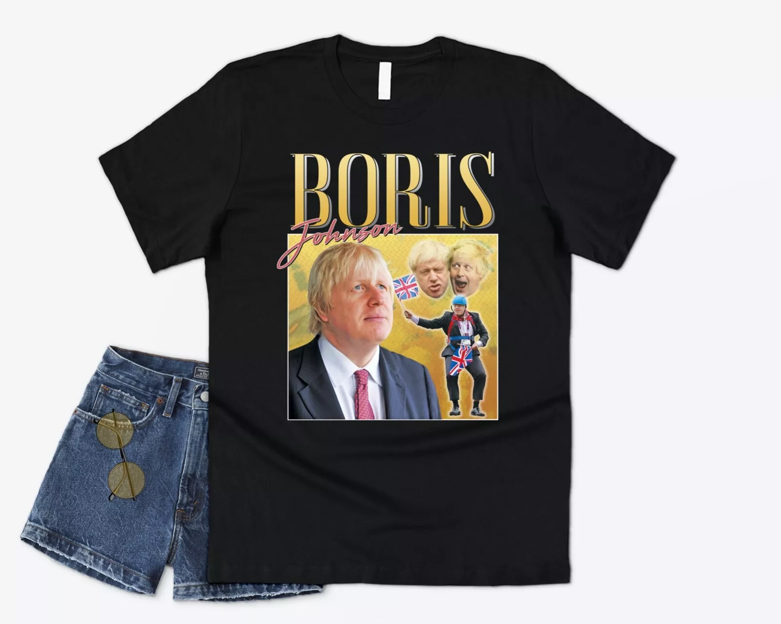 Boris Johnson Homage T-shirt Tee Funny UK Prime Minister 90's Retro ...