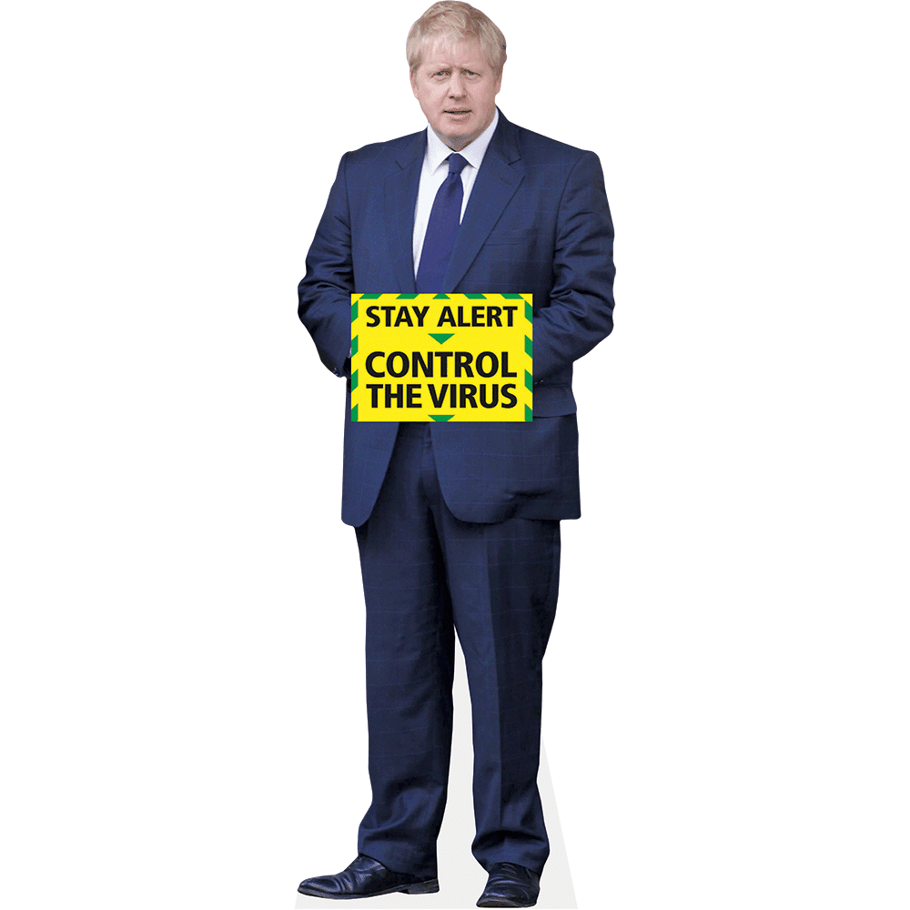 Boris Johnson (Keep Apart) Lifesize Cardboard Cutout Standee