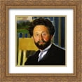 thumbnail image 1 of Boris Kustodiev 2x Matted 20x22 Gold Ornate Framed Art Print 'Portrait of Vasily Kastalsky', 1 of 2
