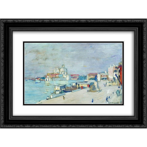 Boris Kustodiev 2x Matted 24x20 Black Ornate Framed Art Print 'Nice'