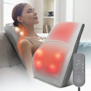 Boriwat Back Massager with Heat, Shiatsu Back and Neck Massager with 3D Deep Tissue Kneading for Back Shoulder Legs Arms Body Pain Relief, Massage Pillow at Home Office Car Use, Valentines Day Gifts