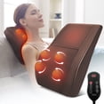 thumbnail image 1 of Boriwat Neck & Back Massager with Heat — Shiatsu Deep-Kneading Massage Pillow, Black — Gift for Women & Men, 1 of 10