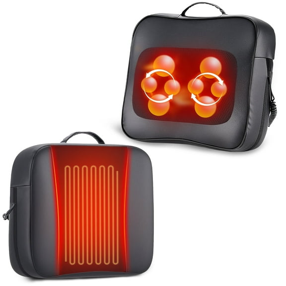 Shiatsu Back Massager with Heat Neck Massagers for Lower Back Leg Shoulder, Lumbar Support Pillow for Office Car, Gift for Men Women