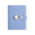 thumbnail image 1 of Boriyuan Lock Diary with Keys, B6 Diary with Lock, Heart Shaped Locked Journal for Women, 5.3 x 7 inch, Purple, 1 of 6