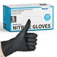 thumbnail image 1 of Borje Nitrile Disposable Gloves, Black Latex Free, 100 Count, Small, 1 of 6
