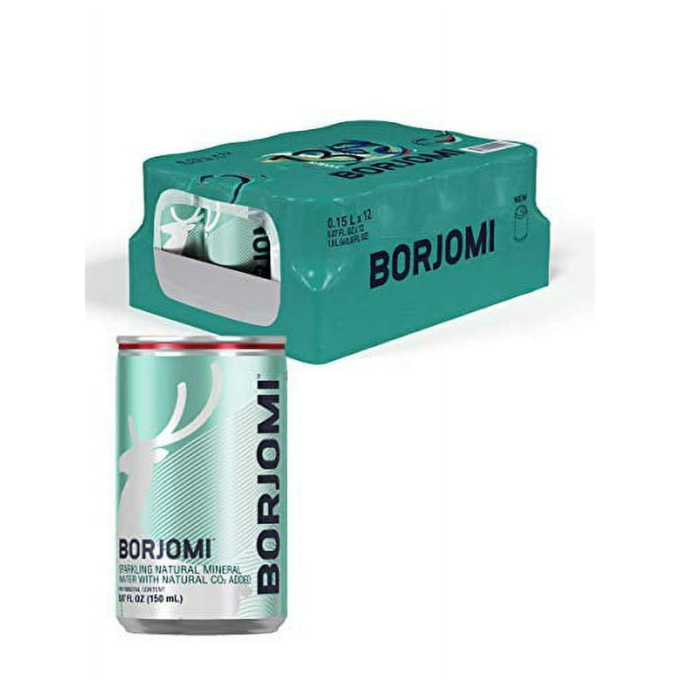 Borjomi Sparkling Water, 16.9 Fl. Oz. Glass Bottles (12 Pack) - Borjomi  America Inc
