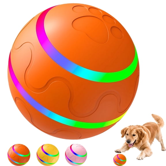 Bork Ball Disco for Dogs, Two Dynamic Modes Paired with a Colorful LED Lighting Design, Soft and Flexible Shell, Rugged and Waterproof, Sealed and Easy to Operate, Easy to Clean, Ideal for Dogs