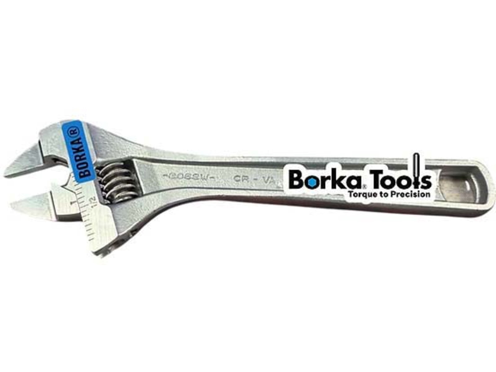 Borka Tools Suppressor Adjustable Wrench, 6in Slim Jaw