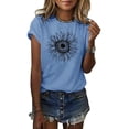 thumbnail image 1 of Borke Women's Sunflower T Shirt Summer Short Sleeve Cute Graphic Loose Tees Tops, 1 of 7
