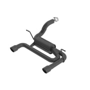 Borla 11957CB ATAK   Series Axle Back System Exhaust System Kit EXHAUST SYSTEM Fits select 2018-2019,2021 JEEP WRANGLER UNLIMITED