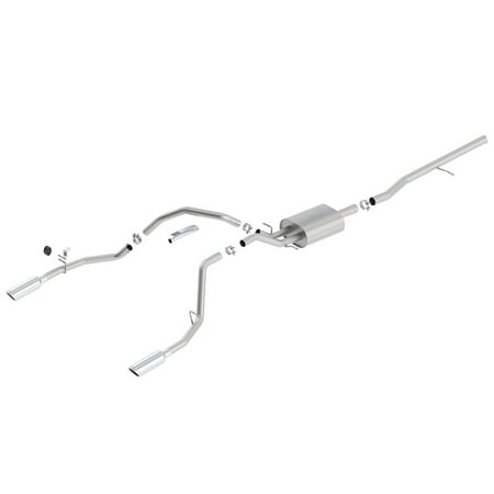 Borla 140536 S-Type Cat Back System Exhaust System Kit EXHAUST SYSTEM Fits select: 2014-2018 CHEVROLET SILVERADO, 2014-2018 GMC SIERRA