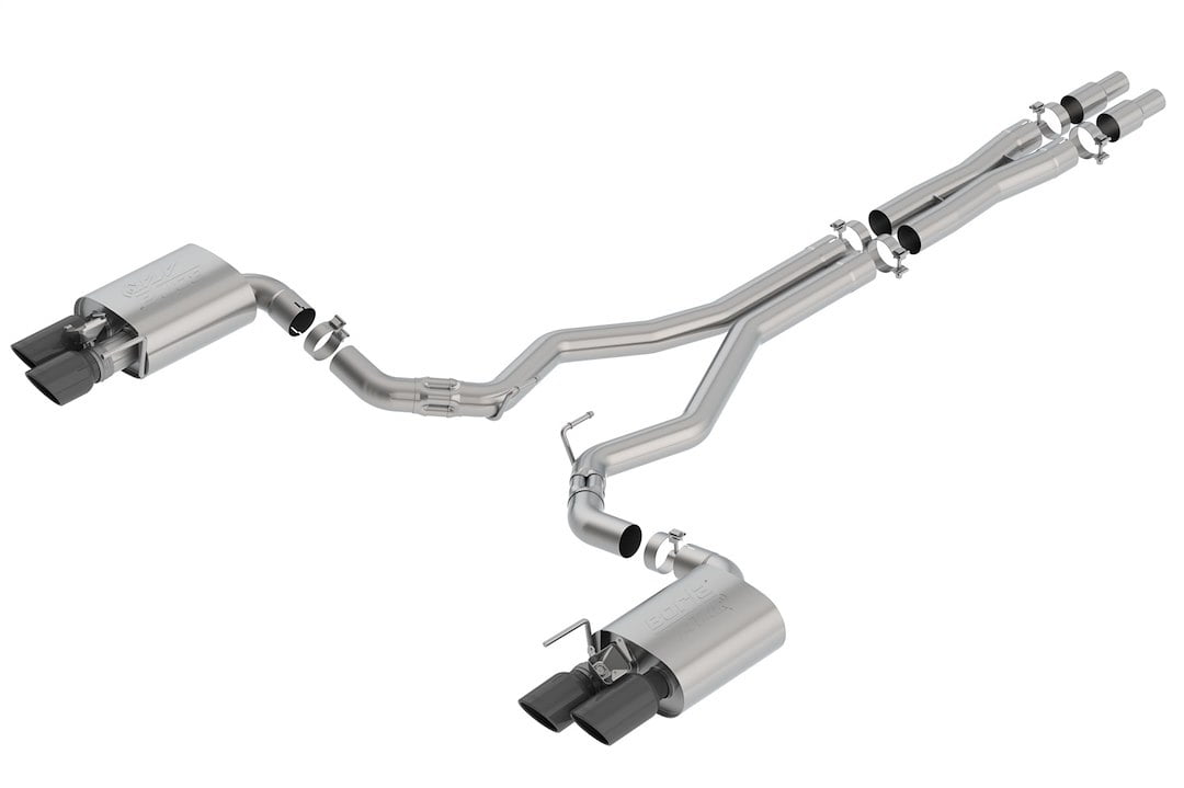 Borla 140743BC Cat-Back Dual Split Rear Exit Exhaust System Kit