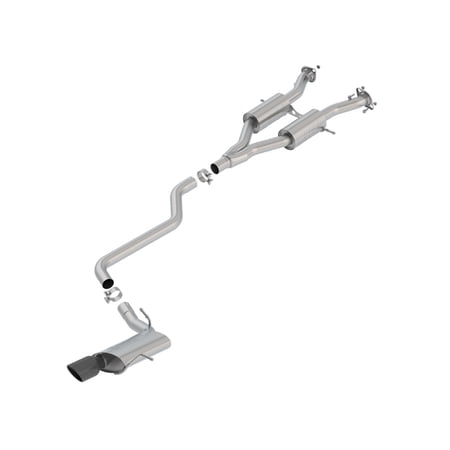 Borla 140748BC Cat-Back Dual Passenger Side Rear Exit Exhaust System Kit