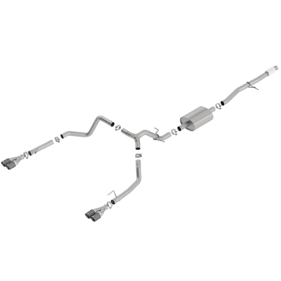 Borla 140770CF S-Type Cat Back System Exhaust System Kit EXHAUST SYSTEM Fits select: 2019-2022 CHEVROLET SILVERADO, 2019-2022 GMC SIERRA