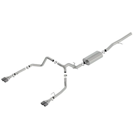 Borla 140772CF Cat-Back Single Quad Split Rear Exit Exhaust System Kit