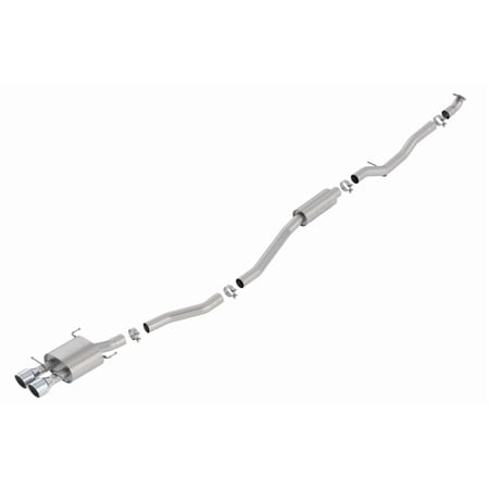 Borla 140777 S-Type Cat-Back Exhaust System Fits 17-20 Civic Fits select: 2017-2020 HONDA CIVIC SI