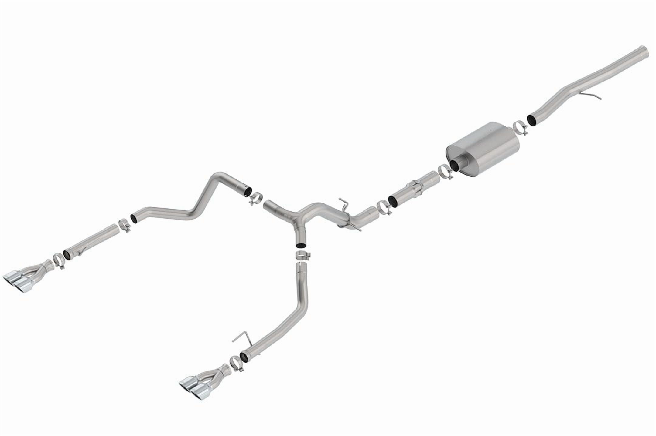 Borla 140784 Cat-Back Single Dual Split Rear Exit Exhaust System Kit