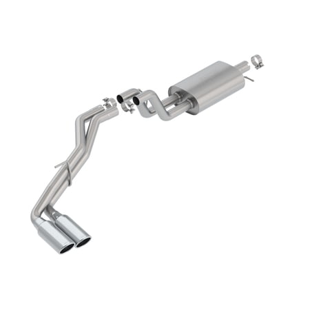Borla 140789 Cat-Back Single Dual Same Side Behind Passenger Rear Tire Exit Exhaust System Kit