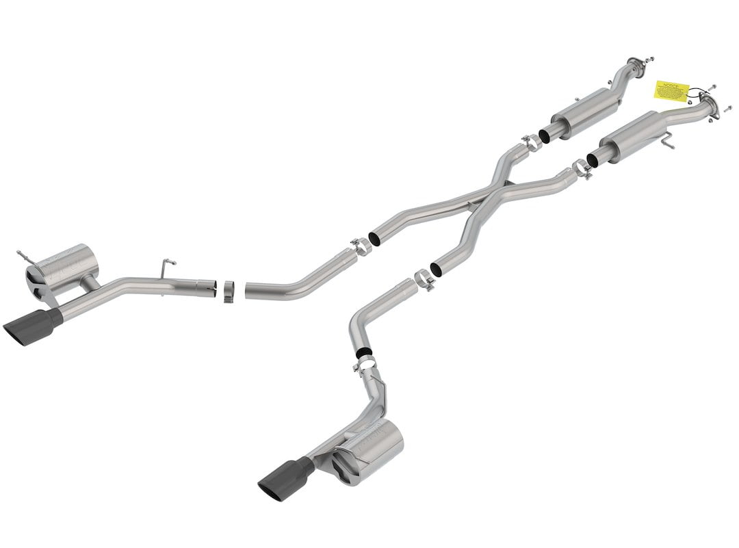 Borla 140792BC ATAK Cat-Back Exhaust System Fits 18-21 Durango Fits select: 2018-2020 DODGE DURANGO SRT, 2021 DODGE DURANGO SRT 392