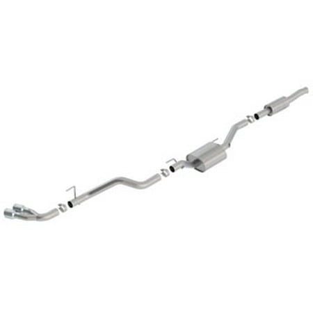 2020 Jeep Gladiator JT 3.6L V6 AWD ATAK Dual Side Catback w/ Chrome Tips Borla 140813