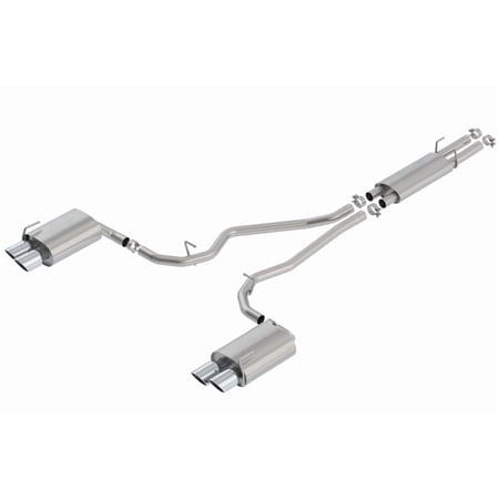 Borla 140820 Cat-Back Dual Quad Split Rear Exit Exhaust System Kit