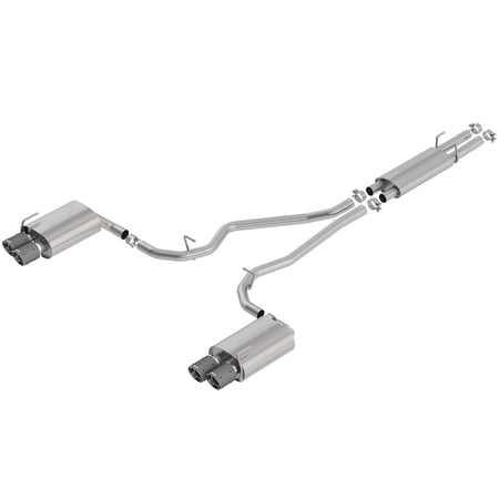 Borla 140820CF S-Type Cat-Back Exhaust System Fits 20-21 Aviator Explorer Fits select: 2020-2022 FORD EXPLORER, 2020-2022 LINCOLN AVIATOR