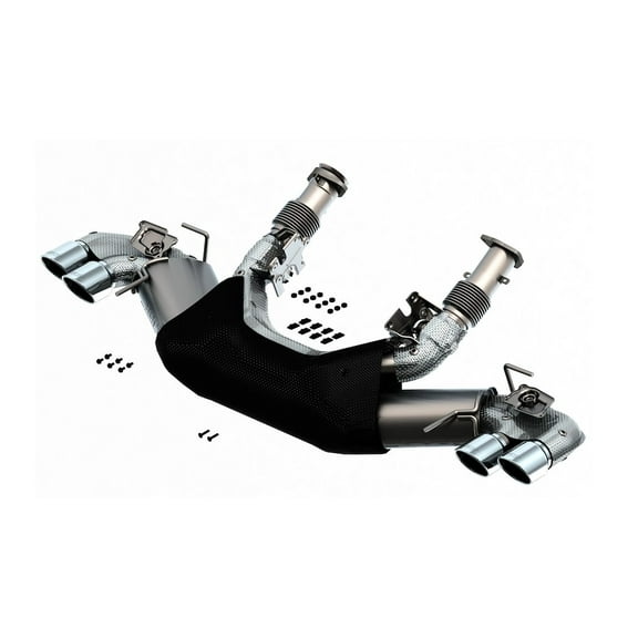 Borla 140838 S-Type Cat-Back Exhaust System for Chevrolet Corvette C8 2020-2025 with Dual Chrome Tips